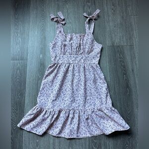 Floral Above-knee Pink Dress Size XS